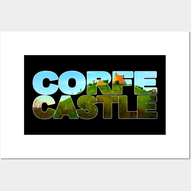 CORFE CASTLE - Ruins, Dorset, England Wall Art by TouristMerch